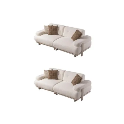 Villa Möbel Sitzgarnitur Creme 190x83x100 cm