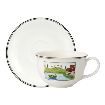 Villeroy & Boch Café Weiß, Mehrfarbig 19.5x10.5x19.5 cm
