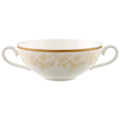 Villeroy & Boch Suppen-Obertasse Weiß, Gold