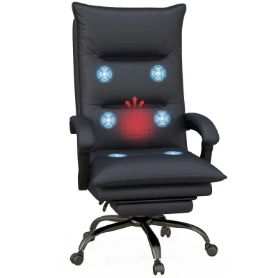 Vinsetto Massage-Bürostuhl, Braun 74x121.5x66 cm