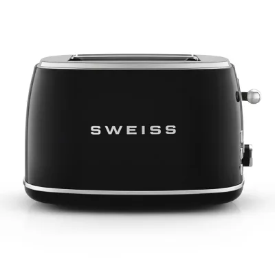 SWEISS Vintage-Toaster GRS9 Schwarz