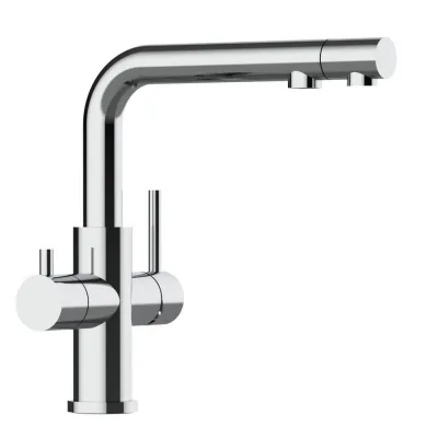 Vizio 4-Wege-Küchenarmatur, Edelstahl 22.5x27.73x22.5 cm