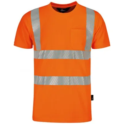 Vizwell Herren Warnschutz-T-Shirt  VWTS3NO Gr. XS warnorange