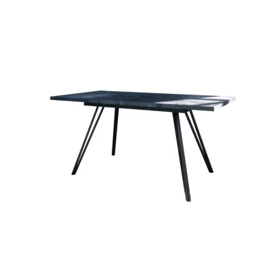 Vladon Esstisch Schwarz 200x75x90 cm