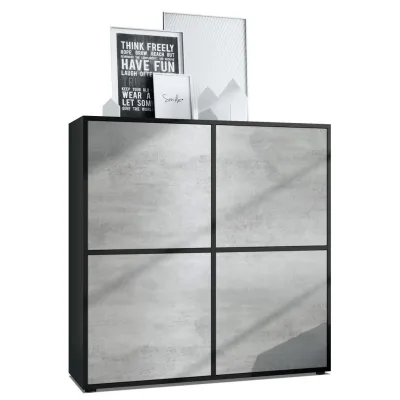 Vladon Highboard Hellgrau 104x105.5x35.5 cm