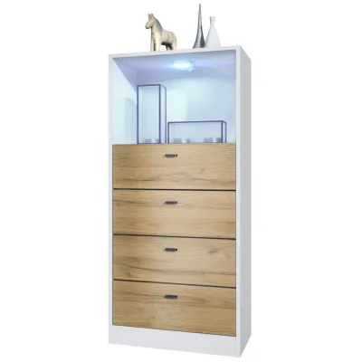 Vladon Kommode Eiche 56x125x36 cm