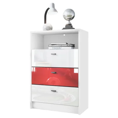 Vladon Kommode Weiß 56x86x36 cm