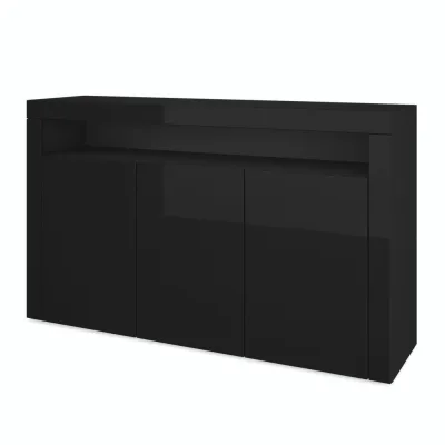 Vladon Sideboard Schwarz Hochglanz 155x92x40 cm