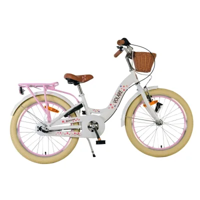 Volare Kinderfahrrad Blossom für Mädchen 20 Zoll Kinderrad in Weiß, Nexus 3