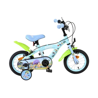 Volare Kinderfahrrad Bluey 12 Zoll Kinderrad in Uni, Hellblau, Zwei Handbremsen