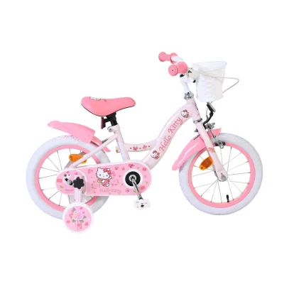 Volare Kinderfahrrad Hello Kitty für Mädchen 14 Zoll Kinderrad in Rosa