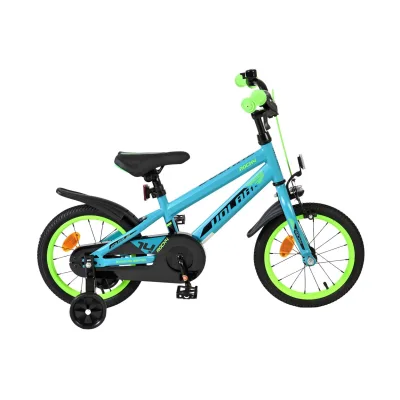 Volare Kinderfahrrad Rocky für Jungen 14 Zoll Kinderrad in Grün