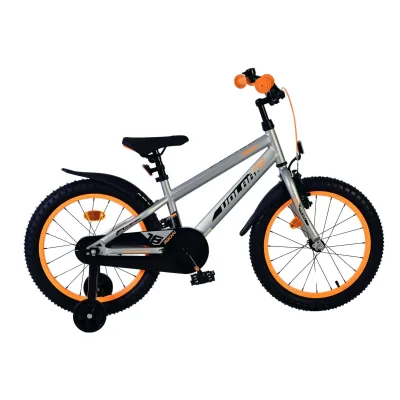 Volare Kinderfahrrad Rocky für Jungen 18 Zoll Kinderrad in Grau