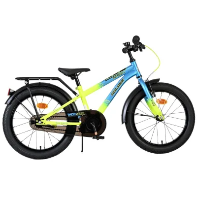 Volare Kinderfahrrad Thombike für Jungen 18 Zoll Kinderrad in Blau-Gelb