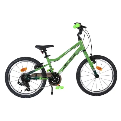 Volare Kinderfahrrad Venom für Jungen 18 Zoll Kinderrad in Grün, 6 Gänge