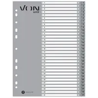 VON Zahlenregister 22,5 x 29,7 cm (B x H) 1-31