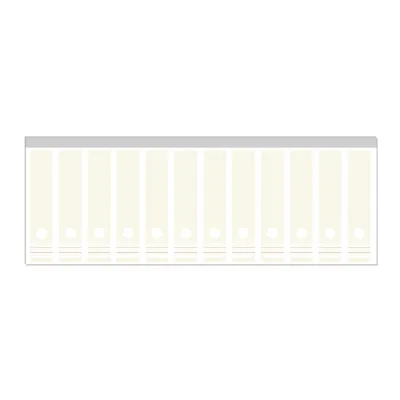 Wallario Ordnerrücken Sticker 12 Stück Beige