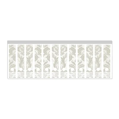 Wallario Ordnerrücken Sticker 12 Stück Königliche Schnörkelei in weiß und beige