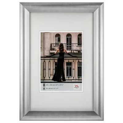walther design Bilderrahmen Silber 19.8x24.8x1.7 cm