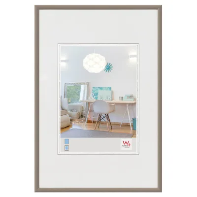 walther design Kunststoffrahmen Edelstahl 30.7x40.8x1.4 cm