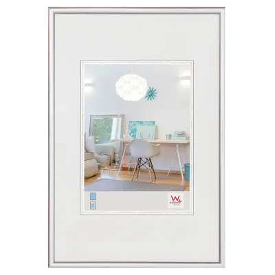walther design Kunststoffrahmen Silber 22.2x31x1.4 cm