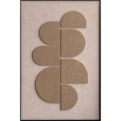 Wandkraft Bild Feltro Acustico Beige 80x120x10 cm