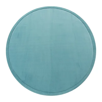 Waschbarer kinderteppich Atami blau 200 cm rund