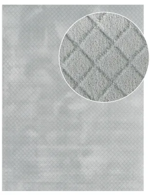 Waschbarer teppich Rotella grau 60x100 cm