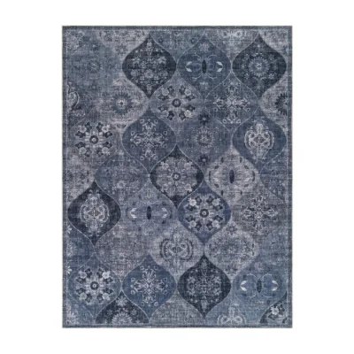 Waschbarer teppich Sami blau 200x280 cm