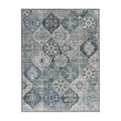 Waschbarer teppich Sami türkis 160x220 cm