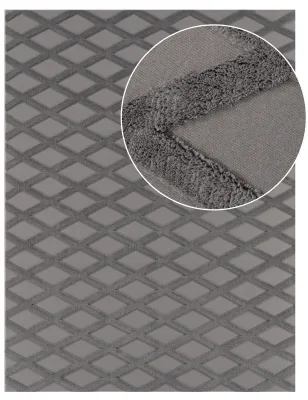 Waschbarer teppich Utah anthrazit 200x280 cm
