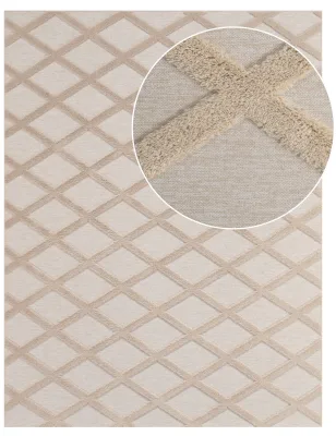Waschbarer teppich Utah beige 80x150 cm