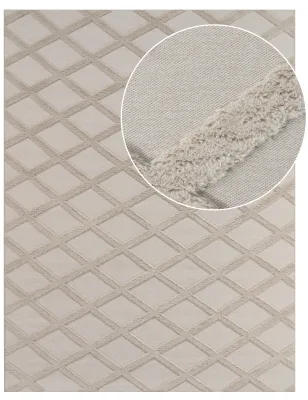 Waschbarer teppich Utah creme 120x160 cm