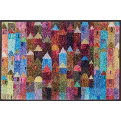 wash+dry FUßMATTE Manhattan Mehrfarbig 50x75 cm