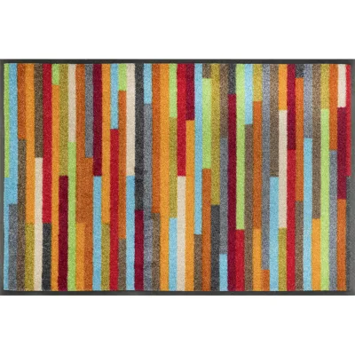 wash+dry FUßMATTE Mikado Stripes Mehrfarbig 50x75 cm