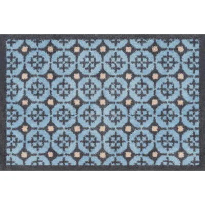 wash+dry FUßMATTE Parterre Blue Blau 40x60 cm