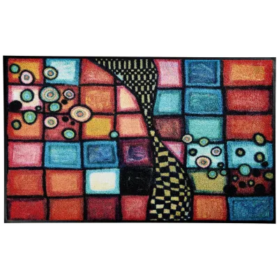 wash+dry FUßMATTE Tiger Tundra Mehrfarbig 50x75 cm