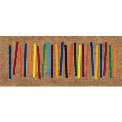 wash+dry Küchenläufer Mixed Stripes Mehrfarbig 80x200 cm