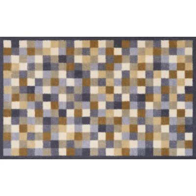 wash+dry Läufer Neutral Squares Beige 75x120 cm