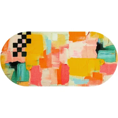 wash+dry Läufer Paintshape Gelb 70x150 cm
