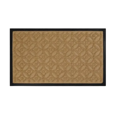 Wecon Home Fussmatte Midnight Mosaic Schwarz, Beige 45x75 cm