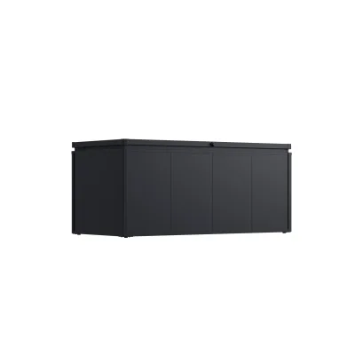 Weide Noble Gartenbox 830 L   Aufbewahrungsbox aus Stahl   Anthrazit