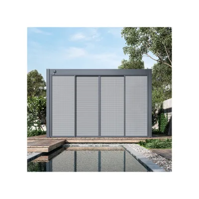 Weide Sichtschutz Textil Für Pergola Schiebepaneel Anthrazit4 Meter Anthrazit