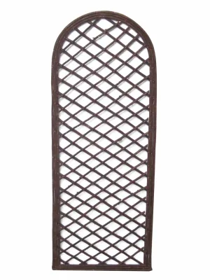Weidenspalier mit Rahmen rund, 120x45 cm