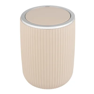 Wenko Schwingdeckeleimer Agropoli Beige 14.5x20x24.5 cm