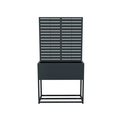 Westmann Pflanzkasten mit Rankgitter Dekora 4 Anthrazit   42,5x90x174cm