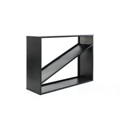 XXXLutz Kaminholzregal Schwarz 35x80x114.5 cm