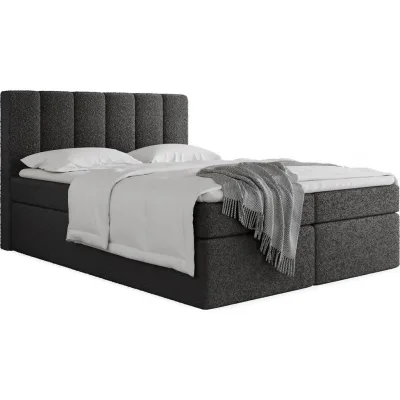 WFL Group Boxbett Schwarz 180x200 cm