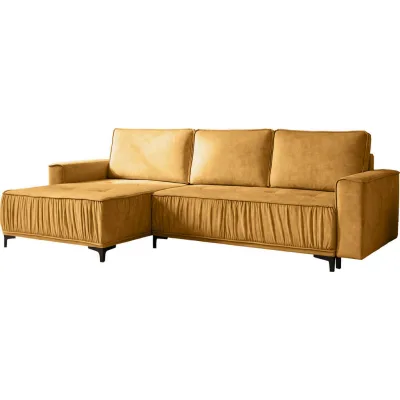 WFL Group Ecksofa Dunkelgelb 270x150 cm