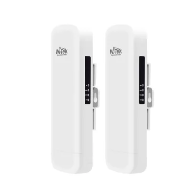 Wi-Tek VWI-WI-CPE513P-KIT-V3 WLAN Bridge, 1 Paar, 2 Ports, 5 GHz, 5 km Reichweite, IP65 für den Außenbereich